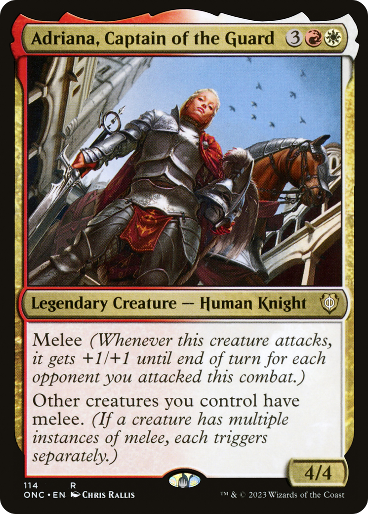 Adriana, Captain of the Guard [Phyrexia: All Will Be One Commander] - The Mythic Store | 24h Order Processing