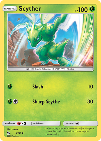 Scyther (5/68) [Sun & Moon: Hidden Fates] - The Mythic Store | 24h Order Processing
