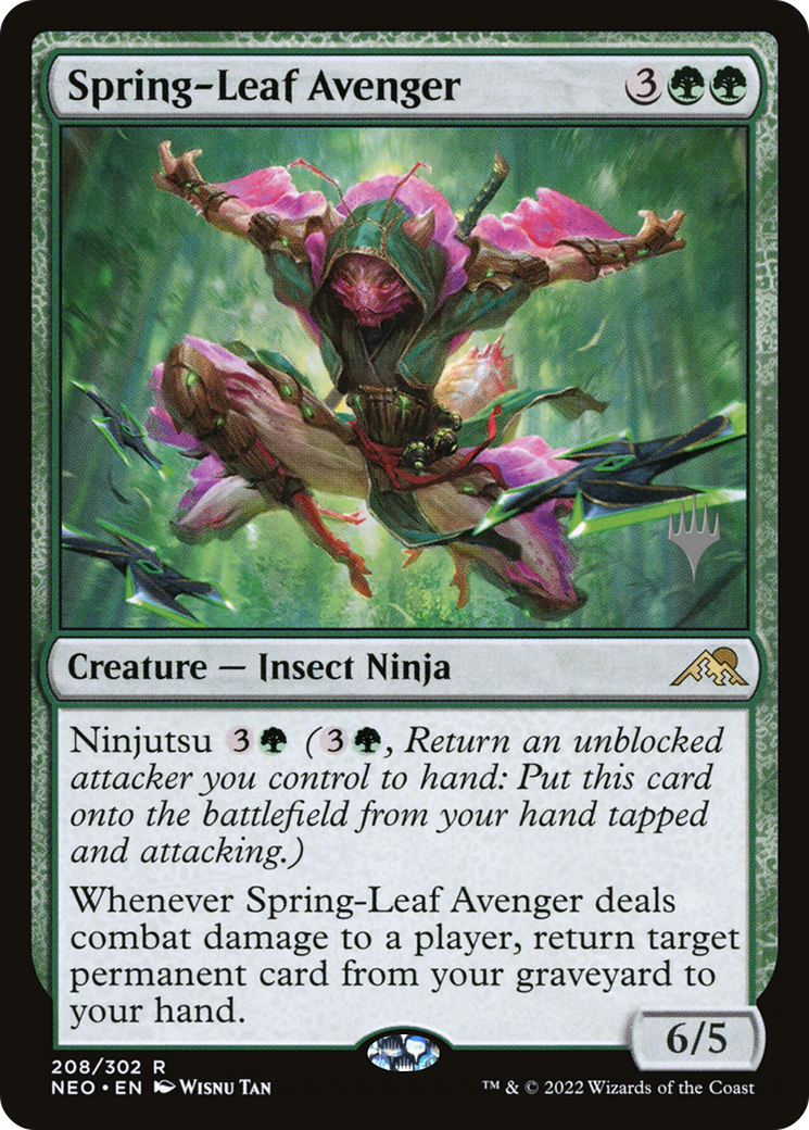 Spring-Leaf Avenger (Promo Pack) [Kamigawa: Neon Dynasty Promos] - The Mythic Store | 24h Order Processing