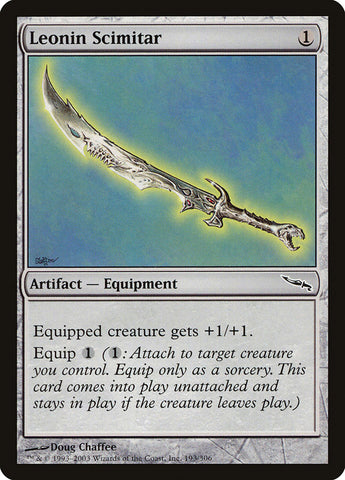 Leonin Scimitar [Mirrodin] - The Mythic Store | 24h Order Processing