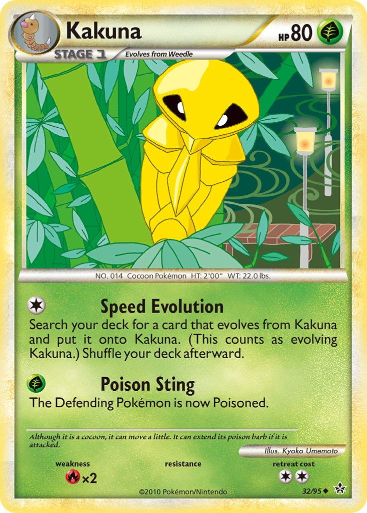 Kakuna (32/95) [HeartGold & SoulSilver: Unleashed] - The Mythic Store | 24h Order Processing