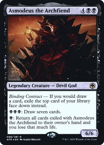 Asmodeus the Archfiend [Dungeons & Dragons: Adventures in the Forgotten Realms Prerelease Promos] - The Mythic Store | 24h Order Processing