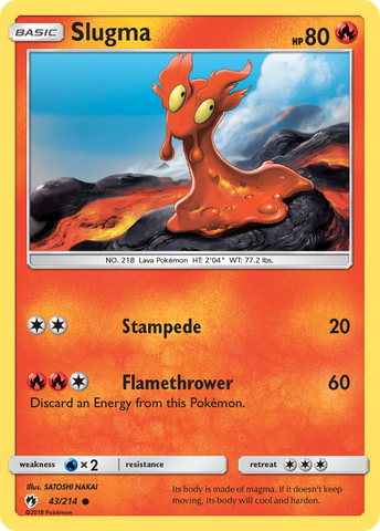 Slugma (43/214) [Sun & Moon: Lost Thunder] - The Mythic Store | 24h Order Processing