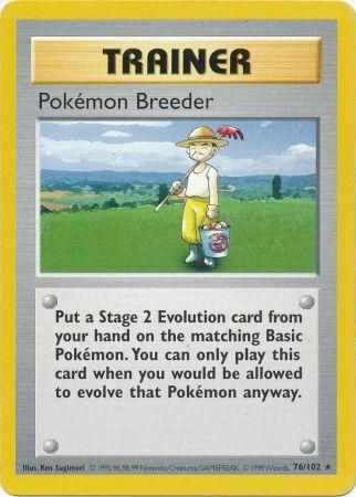 Pokemon Breeder (76/102) [Base Set Shadowless Unlimited] - The Mythic Store | 24h Order Processing