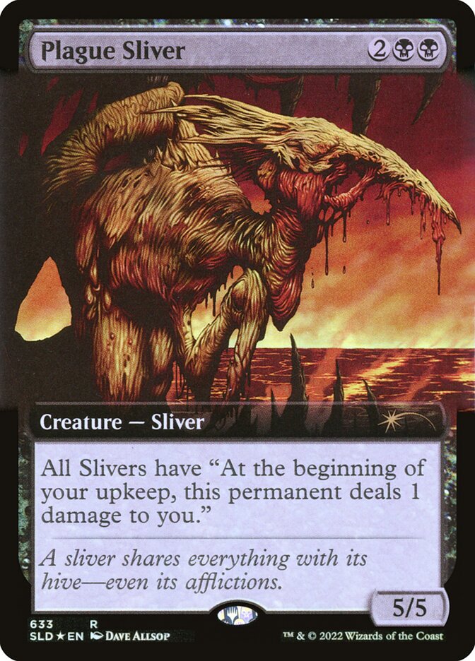 Plague Sliver (Extended Art) (Step-and-Compleat Foil) [Secret Lair Drop Promos] - The Mythic Store | 24h Order Processing