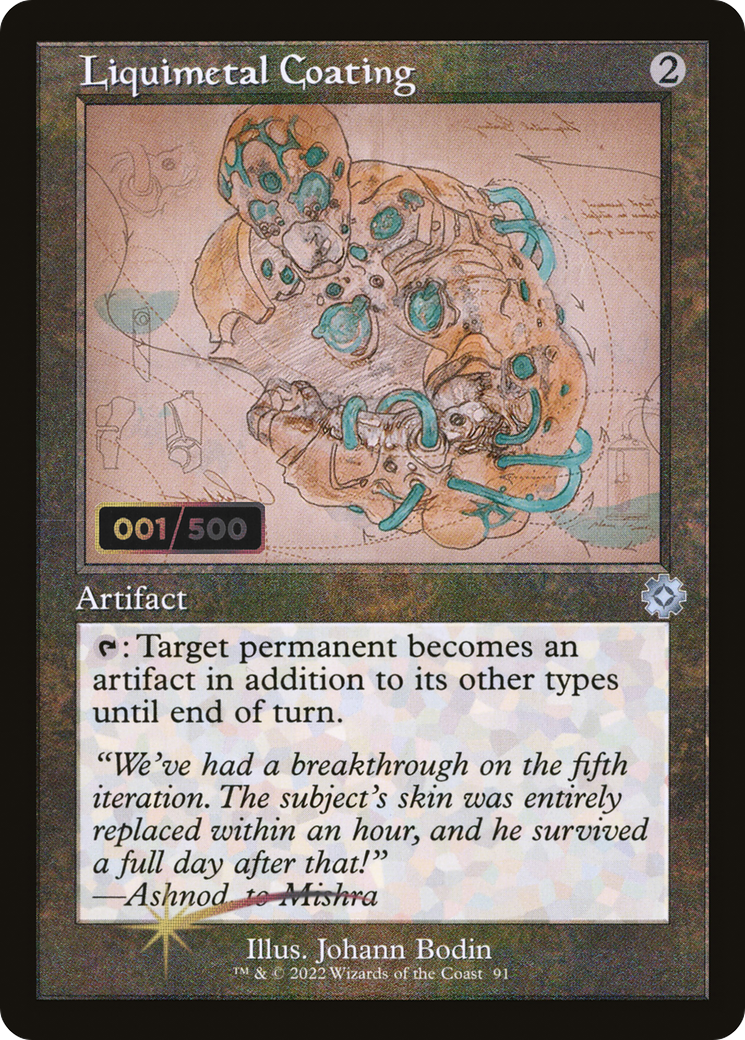 Liquimetal Coating (Retro Schematic) (Serialized) [The Brothers' War Retro Artifacts] - The Mythic Store | 24h Order Processing