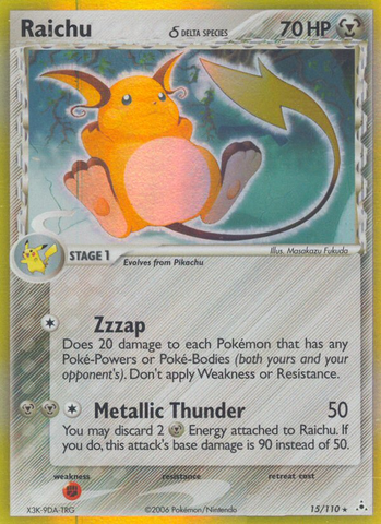 Raichu (15/110) (Delta Species) [EX: Holon Phantoms] - The Mythic Store | 24h Order Processing