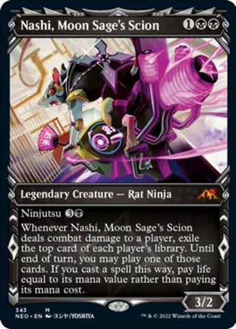 Nashi, Moon Sage's Scion (Showcase Ninja) [Kamigawa: Neon Dynasty] - The Mythic Store | 24h Order Processing