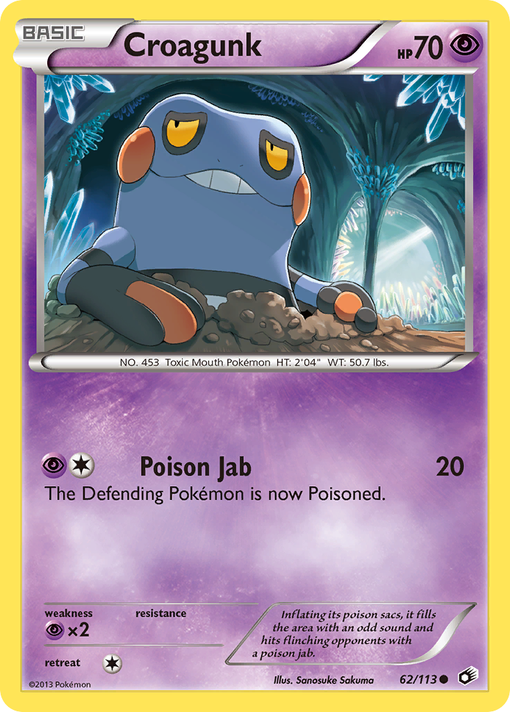 Croagunk (62/113) [Black & White: Legendary Treasures] - The Mythic Store | 24h Order Processing