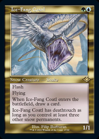 Ice-Fang Coatl (Retro Foil Etched) [Modern Horizons] - The Mythic Store | 24h Order Processing