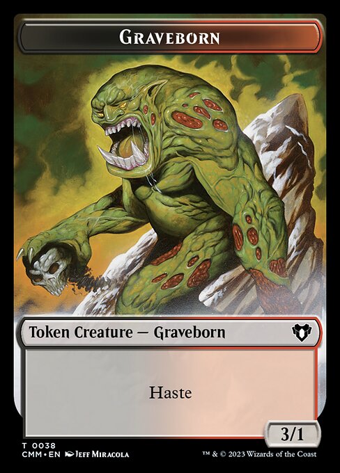 Zombie (0019) // Graveborn Double-Sided Token [Commander Masters Tokens] - The Mythic Store | 24h Order Processing