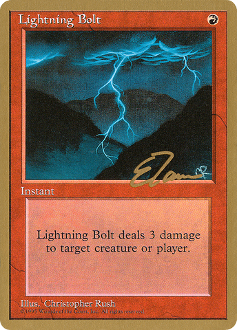 Lightning Bolt (Eric Tam) [Pro Tour Collector Set] - The Mythic Store | 24h Order Processing