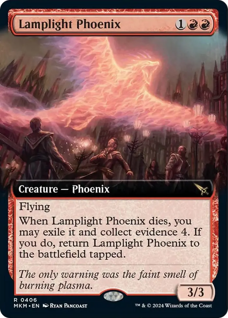 Lamplight Phoenix (Extended Art) [Murders at Karlov Manor] - The Mythic Store | 24h Order Processing