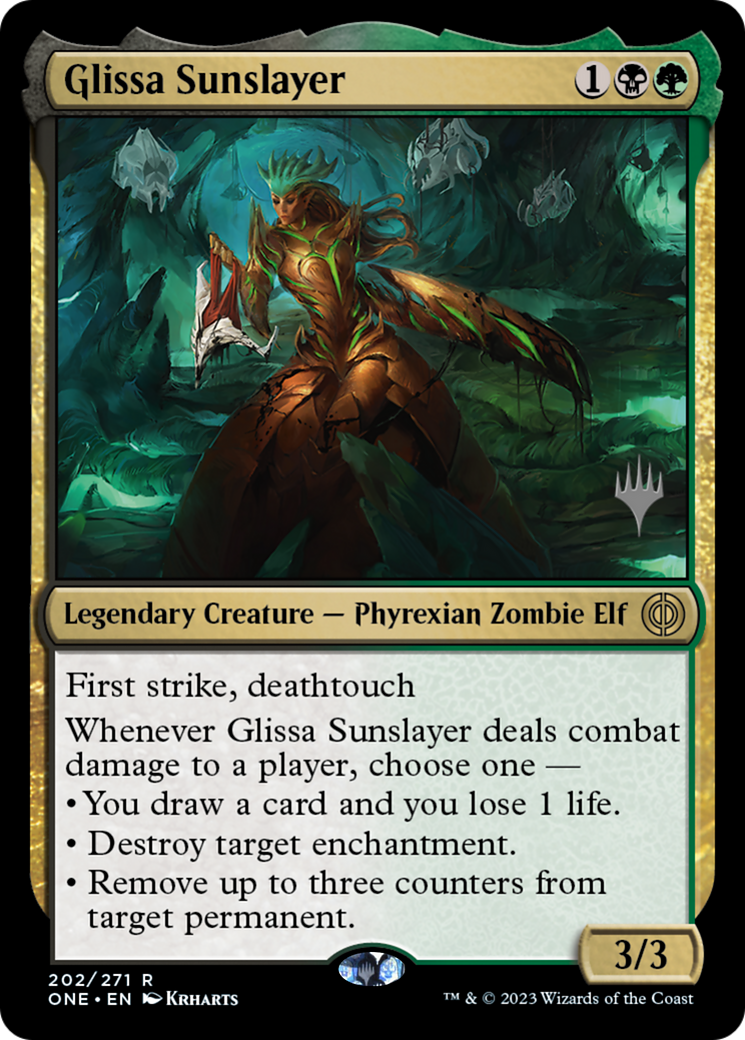 Glissa Sunslayer (Promo Pack) [Phyrexia: All Will Be One Promos] - The Mythic Store | 24h Order Processing