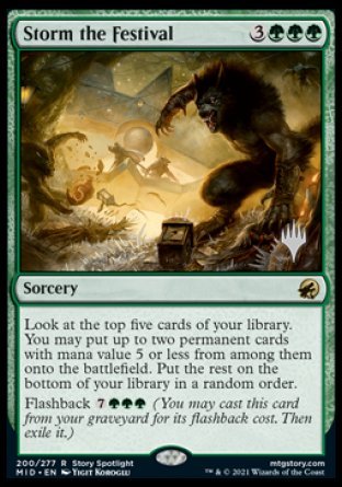 Storm the Festival (Promo Pack) [Innistrad: Midnight Hunt Promos] - The Mythic Store | 24h Order Processing
