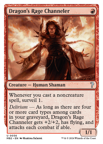 Dragon's Rage Channeler (White Border) [Mystery Booster 2] - The Mythic Store | 24h Order Processing