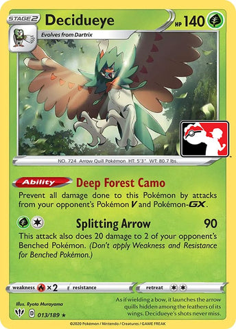 Decidueye (013/189) [Prize Pack Series One] - The Mythic Store | 24h Order Processing