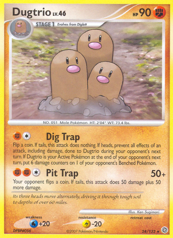 Dugtrio (24/132) [Diamond & Pearl: Secret Wonders] - The Mythic Store | 24h Order Processing