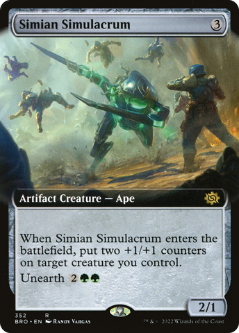 Simian Simulacrum (Extended Art) [The Brothers' War] - The Mythic Store | 24h Order Processing