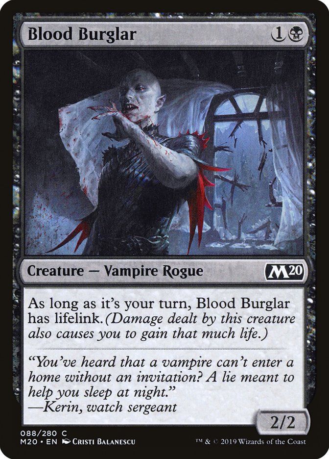 Blood Burglar [Core Set 2020] - The Mythic Store | 24h Order Processing