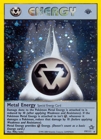 Metal Energy (19/111) [Neo Genesis 1st Edition] - The Mythic Store | 24h Order Processing