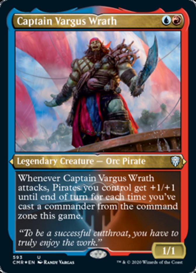 Captain Vargus Wrath (Etched) [Commander Legends] - The Mythic Store | 24h Order Processing