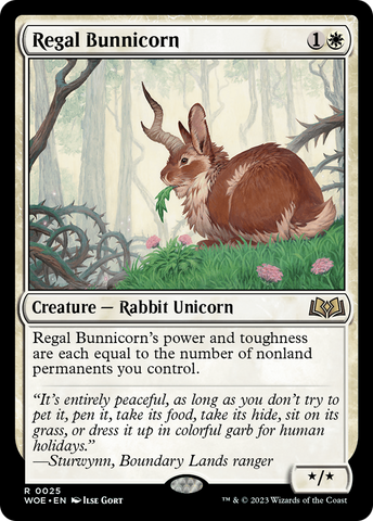 Regal Bunnicorn [Wilds of Eldraine] - The Mythic Store | 24h Order Processing