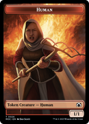 Squid // Human (26) Double-Sided Token [March of the Machine Commander Tokens] - The Mythic Store | 24h Order Processing