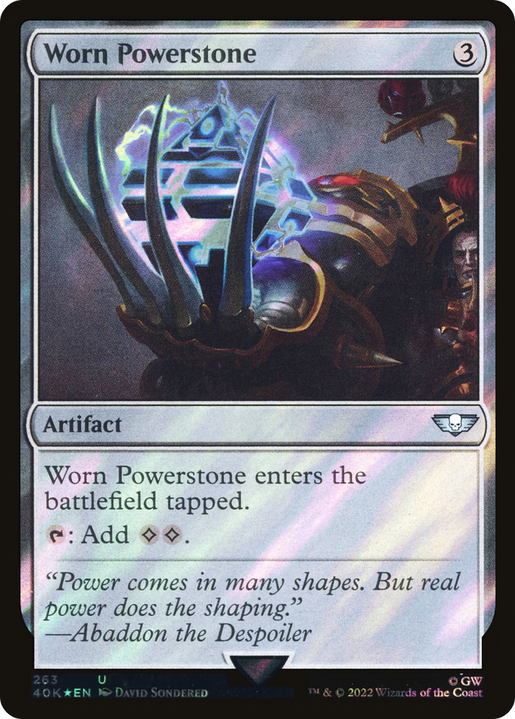 Worn Powerstone (Surge Foil) [Warhammer 40,000] - The Mythic Store | 24h Order Processing