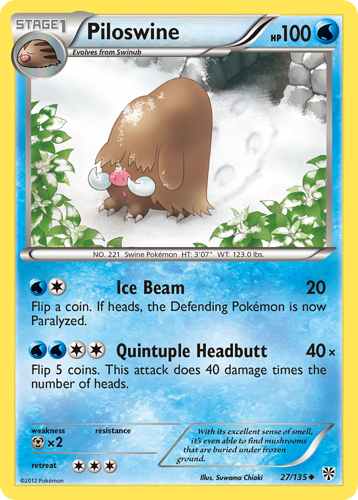 Piloswine (27/135) [Black & White: Plasma Storm] - The Mythic Store | 24h Order Processing