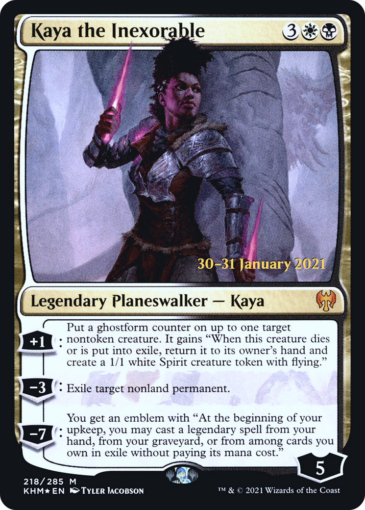 Kaya the Inexorable [Kaldheim Prerelease Promos] - The Mythic Store | 24h Order Processing