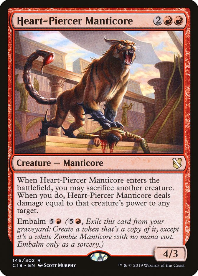 Heart-Piercer Manticore [Commander 2019] - The Mythic Store | 24h Order Processing