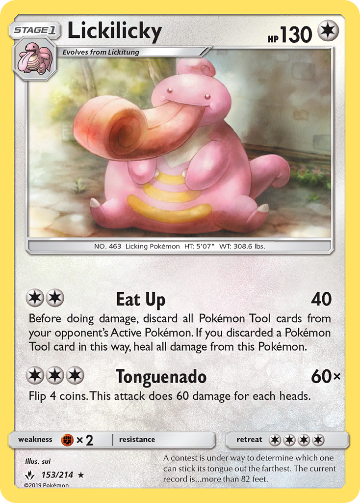 Lickilicky (153/214) [Sun & Moon: Unbroken Bonds] - The Mythic Store | 24h Order Processing