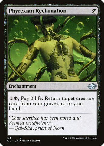 Phyrexian Reclamation [Jumpstart 2022] - The Mythic Store | 24h Order Processing
