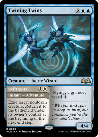 Twining Twins // Swift Spiral [Wilds of Eldraine] - The Mythic Store | 24h Order Processing