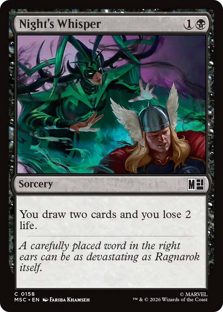 Night's Whisper (Surge Foil) [Marvel Super Heroes Commander] - The Mythic Store | 24h Order Processing