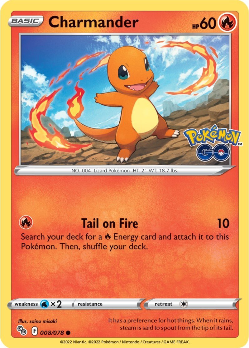 Charmander (008/078) [Pokémon GO] - The Mythic Store | 24h Order Processing