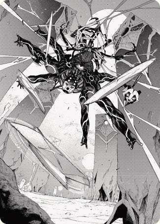 Kaito, Dancing Shadow 2 Art Card [Phyrexia: All Will Be One Art Series] - The Mythic Store | 24h Order Processing