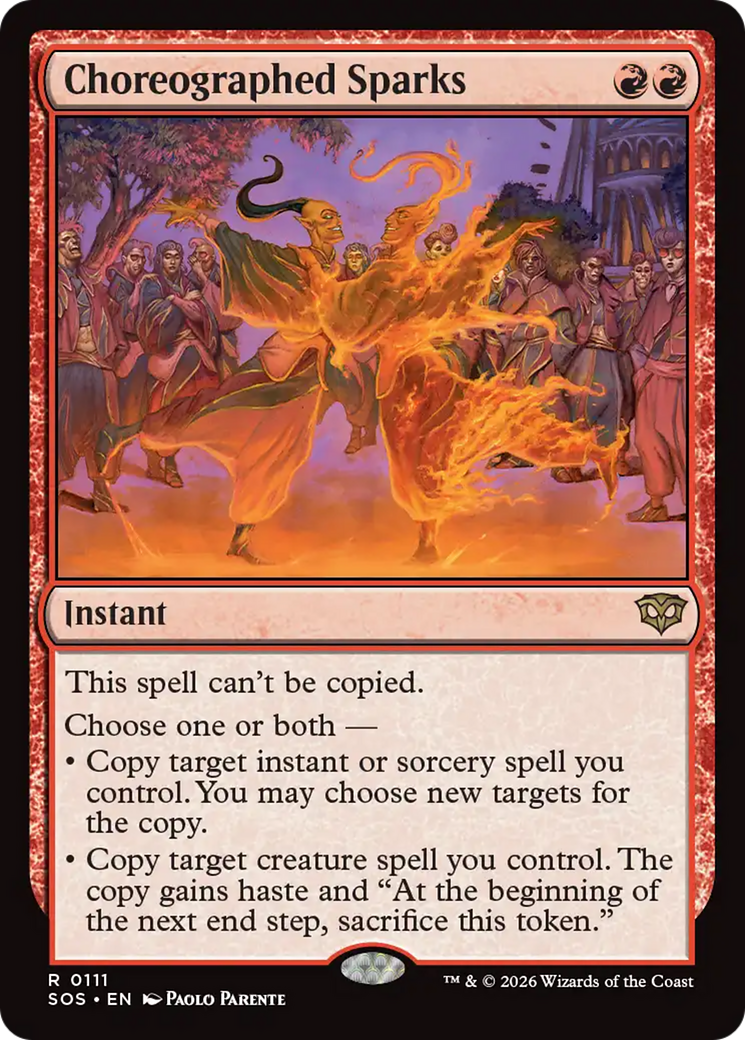 Choreographed Sparks [Secrets of Strixhaven] - The Mythic Store | 24h Order Processing