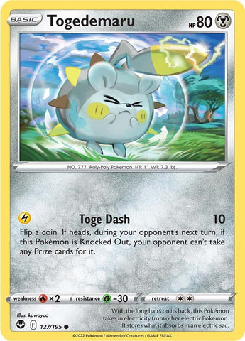 Togedemaru (127/195) [Sword & Shield: Silver Tempest] - The Mythic Store | 24h Order Processing