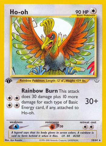 Ho-oh (18/64) [Neo Revelation 1st Edition] - The Mythic Store | 24h Order Processing