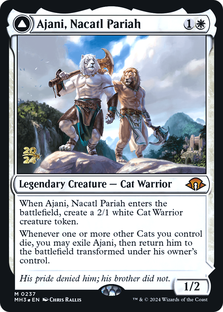 Ajani, Nacatl Pariah [Modern Horizons 3 Prerelease Promos] - The Mythic Store | 24h Order Processing