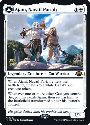 Ajani, Nacatl Pariah [Modern Horizons 3 Prerelease Promos] - The Mythic Store | 24h Order Processing