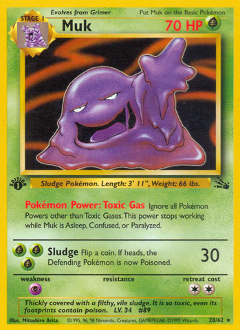 Muk (28/62) [Fossil 1st Edition] - The Mythic Store | 24h Order Processing