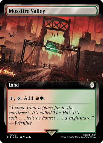 Mossfire Valley (Extended Art) (Surge Foil) [Fallout] - The Mythic Store | 24h Order Processing