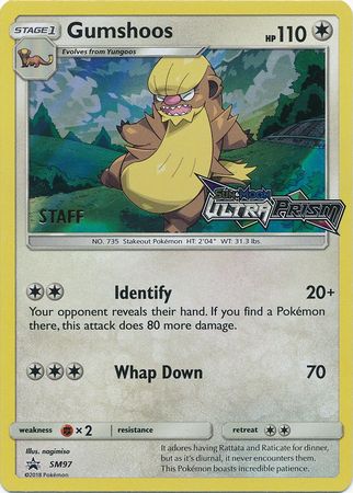 Gumshoos (SM97) (Staff Prerelease Promo) [Sun & Moon: Black Star Promos] - The Mythic Store | 24h Order Processing