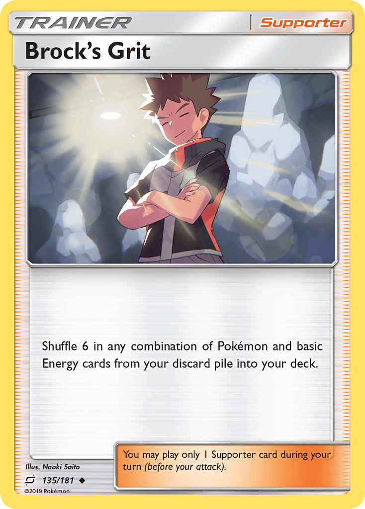 Brock's Grit (135/181) [Sun & Moon: Team Up] - The Mythic Store | 24h Order Processing