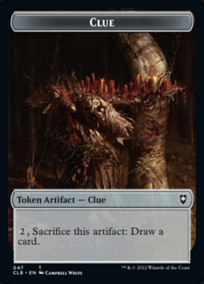 Shapeshifter (022) // Clue Double-Sided Token [Commander Legends: Battle for Baldur's Gate Tokens] - The Mythic Store | 24h Order Processing
