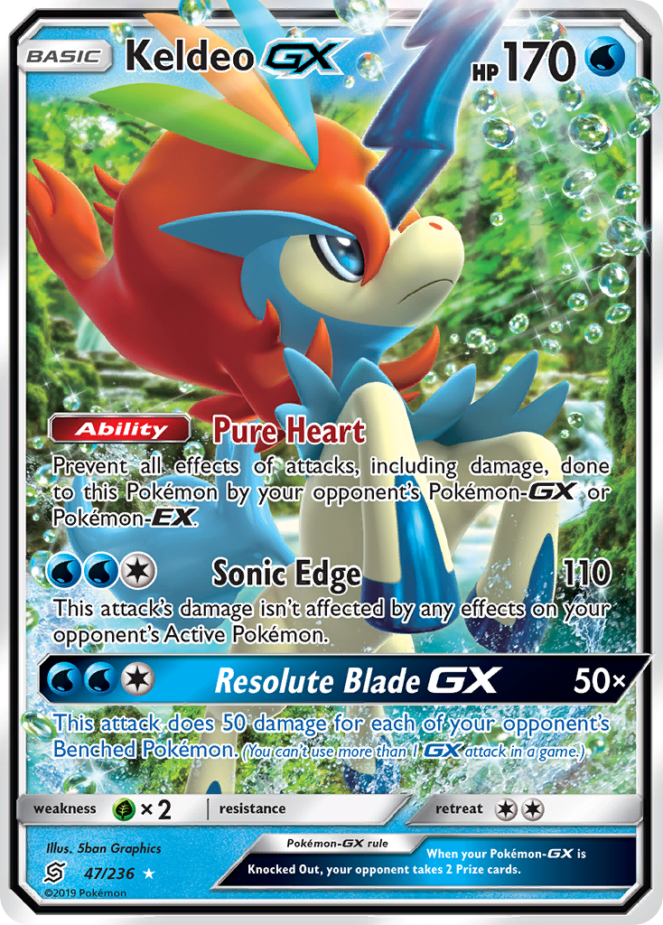 Keldeo GX (47/236) [Sun & Moon: Unified Minds] - The Mythic Store | 24h Order Processing