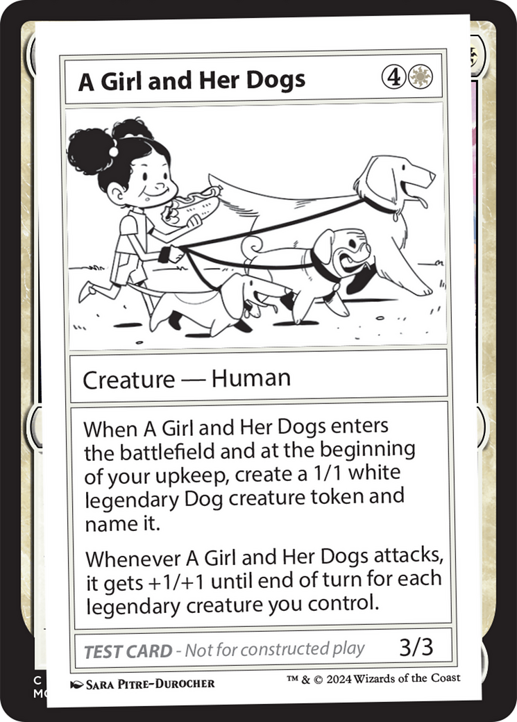 A Girl and Her Dogs [Mystery Booster 2 Playtest Cards] - The Mythic Store | 24h Order Processing